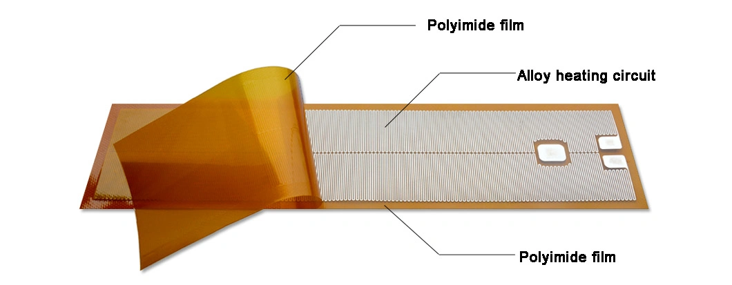 Flexible Pi Heating Film Kapton Polyimide Heater with CE Electric Heater for Helmet