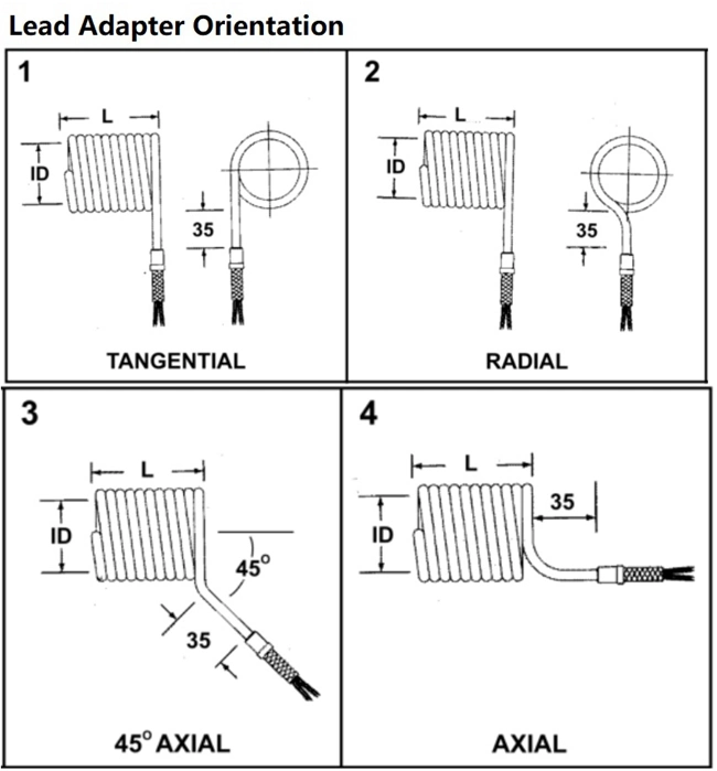 Good Quality OEM Coil Type Spring Heater with K/J-Type Thermocouple